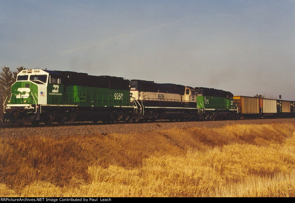 Empty coal train rolls west